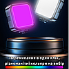 Портативне відеосвітло RGB підсвічування для фото та відеозйомки світлодіодне LED накамерне світло Light Pro, фото 9