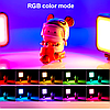 Портативне відеосвітло RGB підсвічування для фото та відеозйомки світлодіодне LED накамерне світло Light Pro, фото 4