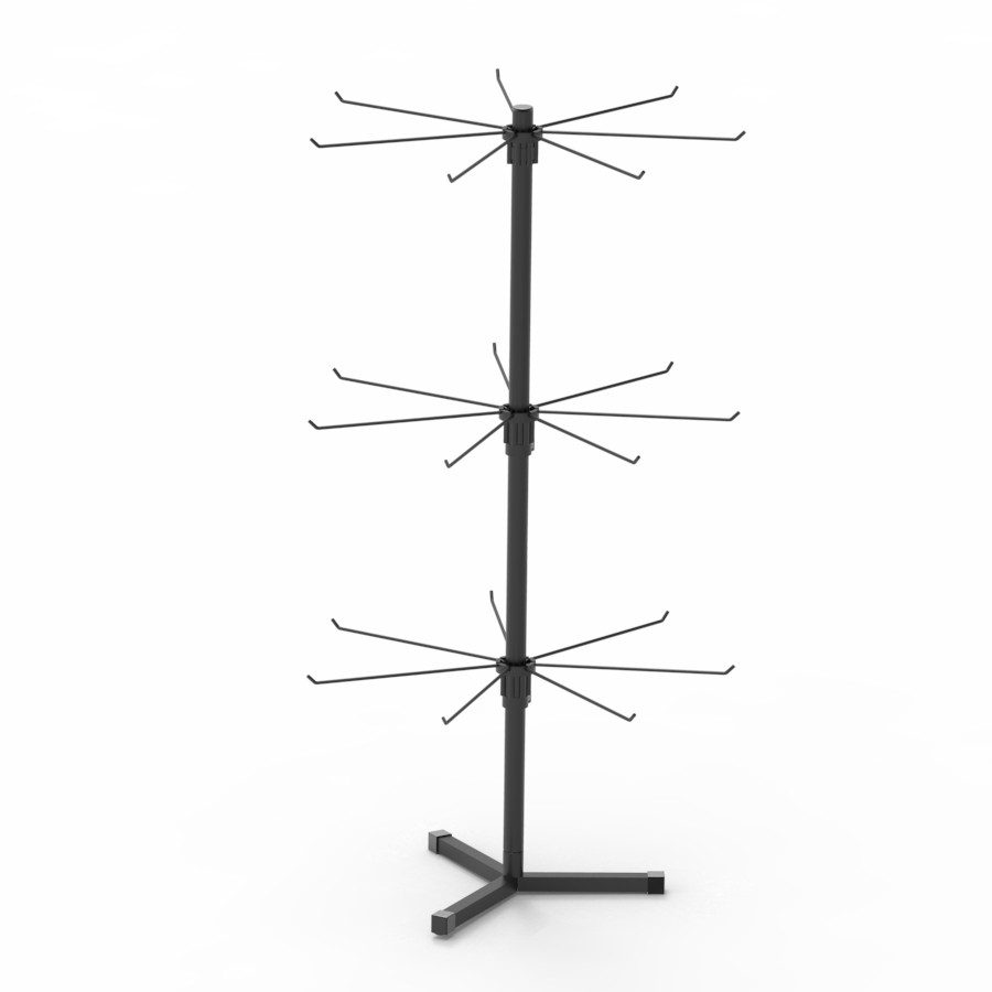 Стійка-вертушка для аксесуарів Ялинка 21 кронштейн (3 яруси) чорна