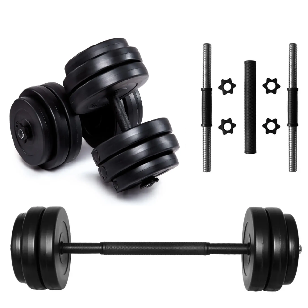 Комплект набірних гантелей 2 шт. по 26 кг зі з'єднувачем для штанги, Набір для тренувань удома зі змінною вагою Neo Sport