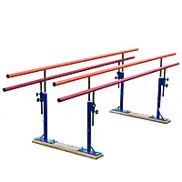 Подвійні поручні (бруси) ПДВХ-1 (3 000) регульовані по висоті для реабілітації 3-х метрові