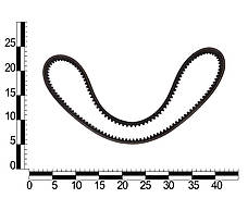 Ремінь насоса водяного ГАЗ-53 (10X833) помпи, фото 3