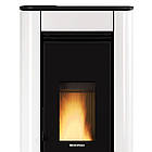 Автоматична пелетна піч-камін з вентиляцією та подвійним склом NORDICA Ilary Plus white — 8 кВт, фото 5