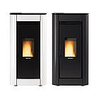 Пелетна піч з дистанційним керуванням і системою повітропроводів NORDICA Ilary Plus black — 8 кВт, фото 7