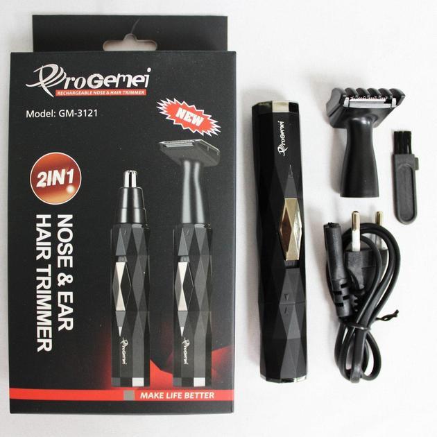 Бритва тример машинка для волосся Geemy GM-3121 2в1, фото 1
