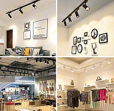 Led cвітильник трековий Light Club 220V 18w 4000К білий поворотний WL-209С-18-4-WH, фото 4