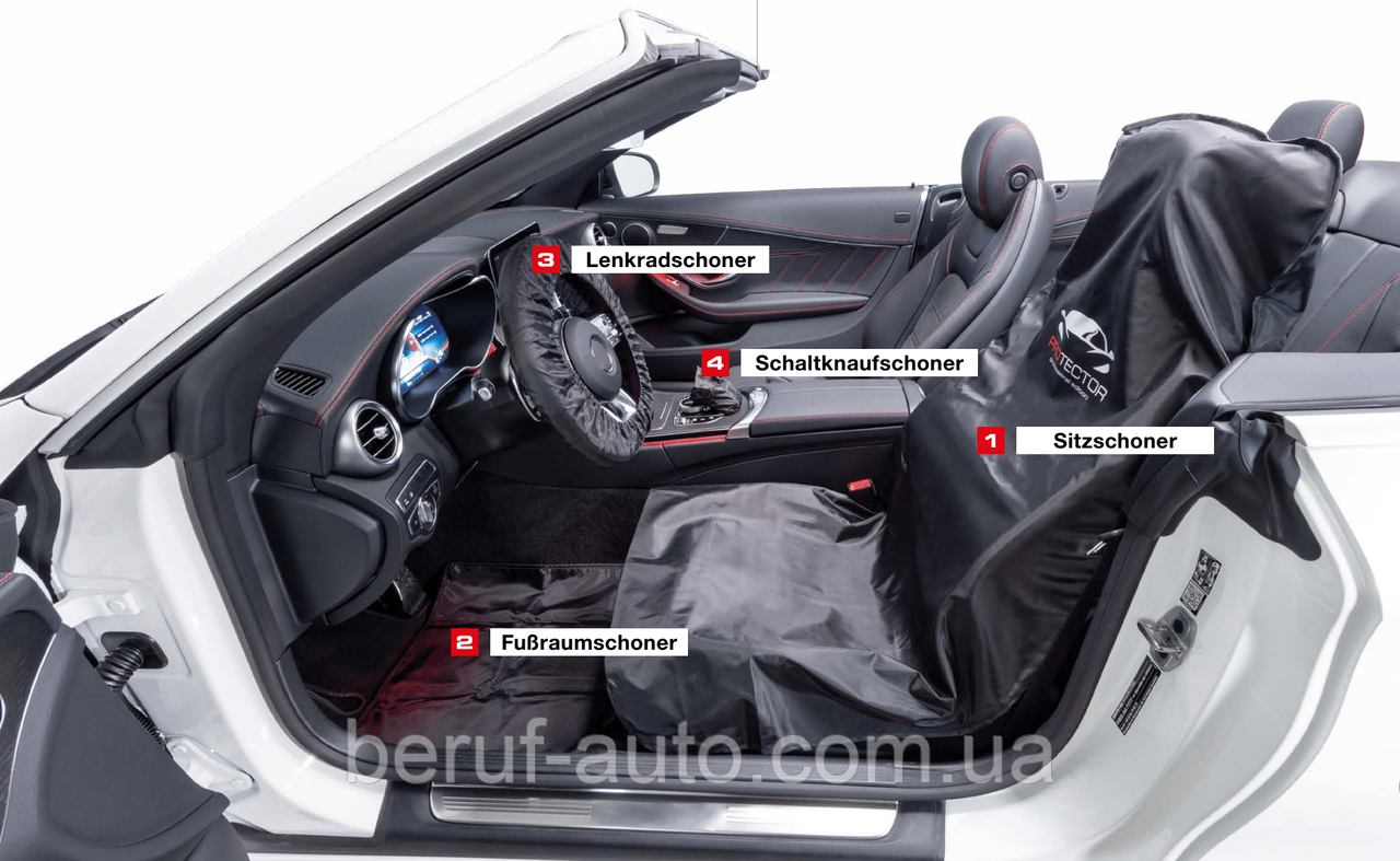 Багаторазовий захисний комплект для салону автомобіля Serwo ProBox 4 в 1 0990370