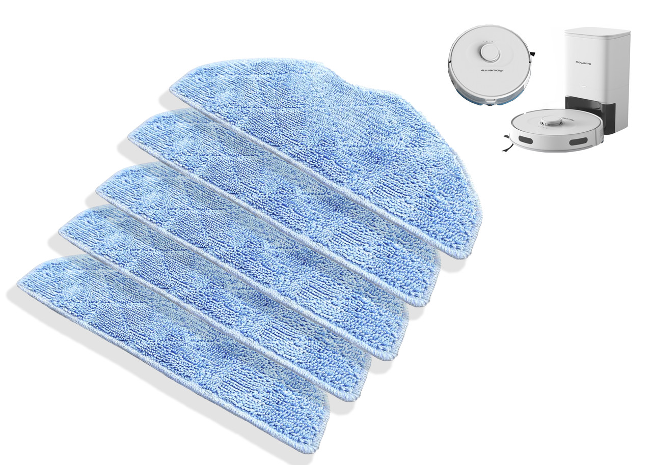 Комплект мікрофібрових серветок (5 шт.) сумісних з Rowenta X-PLORER Serie 75S / 75S+, фото 1