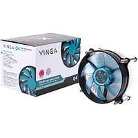 Кулер CPU Vinga Q4 LGA 1156/AMD AM2/754/939/940, алюміній, 80 mm, 2500 об/хв.
