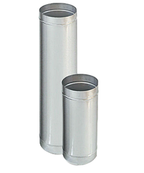 Труба димохідна (для повітропроводів) оцинкована  1м ø85-300мм