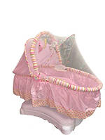 Шезлонг-качалка дитячий Primi 4 в 1 Рожева