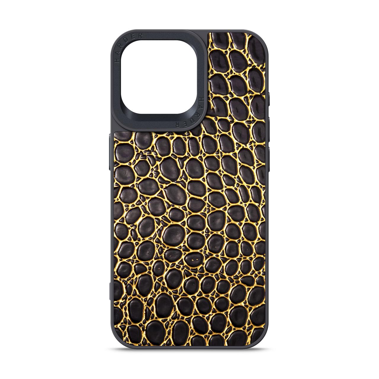 Чохол Harder Crocosaur для Apple iPhone 15 Pro Max Black (ARM76707)