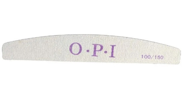 Пилка манікюрна півмісяць OPI 100/150 пилка для манікюру, пилка двостороння на паперовій основі, пилка для нігтів