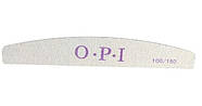 Пилка манікюрна півмісяць OPI 100/150 пилка для манікюру, пилка двостороння на паперовій основі, пилка для нігтів, фото 3