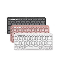 Бездротова клавіатура Logitech Pebble Keys 2 K380s (з вітрини) - німецька розкладка QWERTZ, Rose