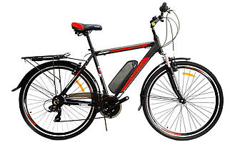 Електровелосипед Crosser gamma 28" з помічником (750W 48V 16Ah) Червоний