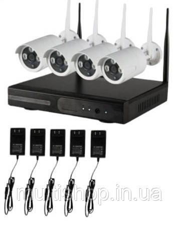 Комплект із 4-х камер відеоспостереження EL-4CH WiFi IP (3mp) (4CHKITP2M)