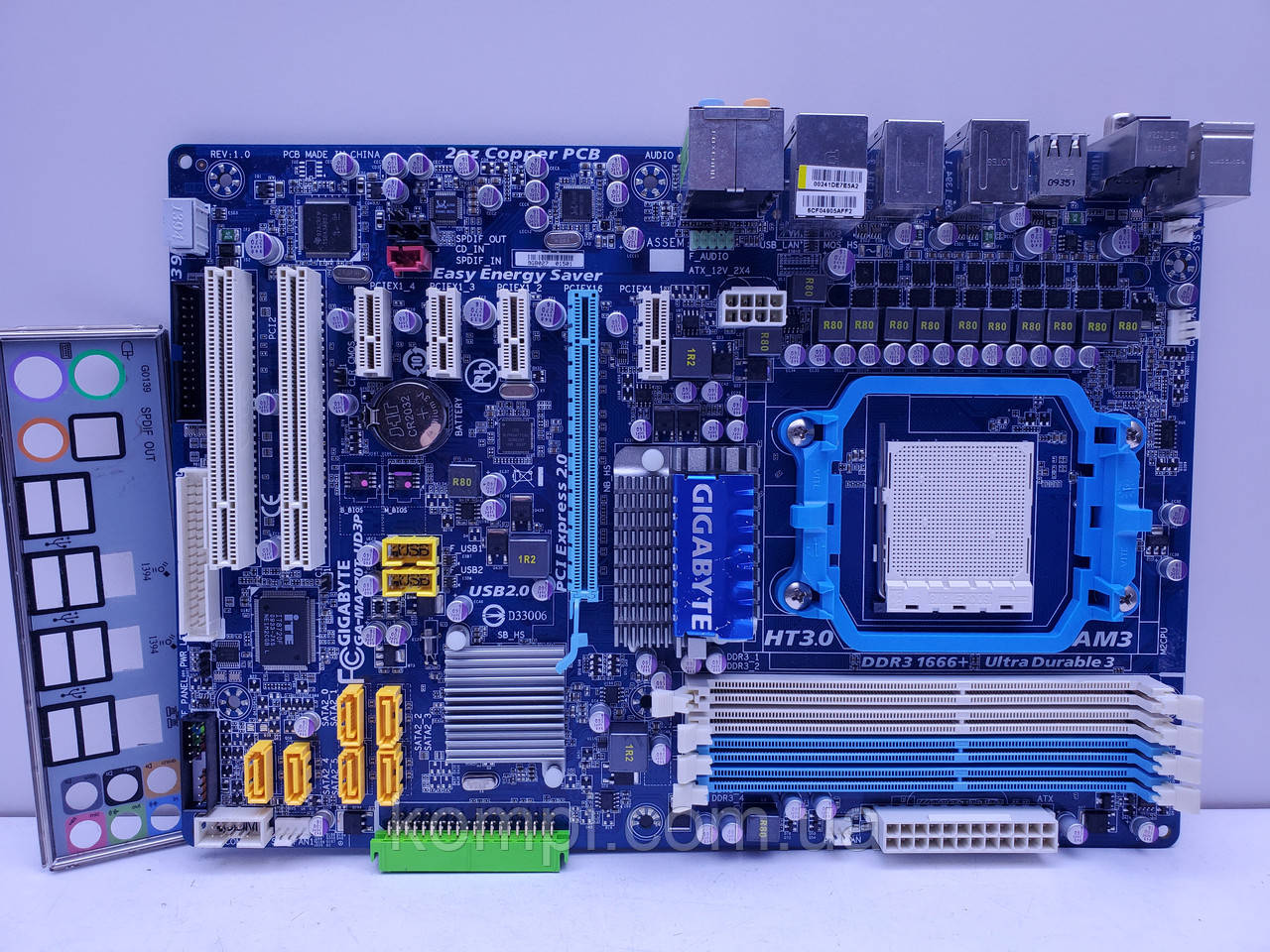 Материнська плата sAM3 Gigabyte GA-MA770T-UD3P (Socket AM3,DDR3,б/в)