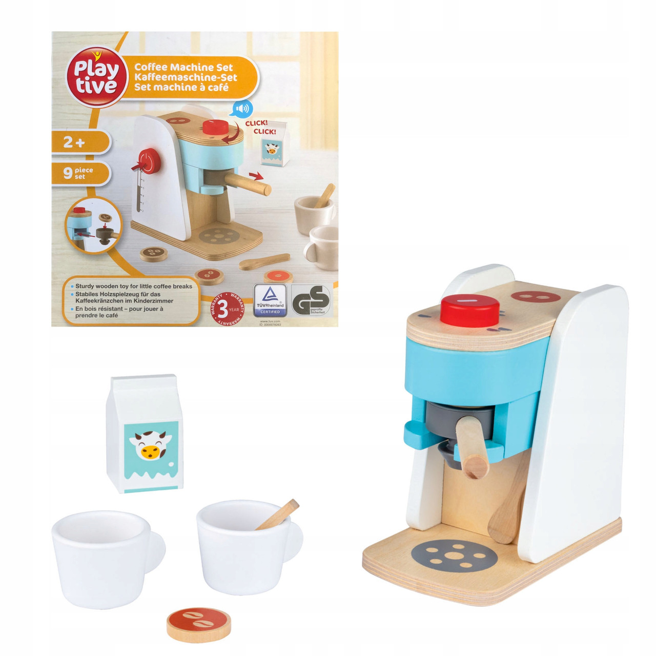 Дерев'яна іграшкова кавоварка Playtive, фото 1