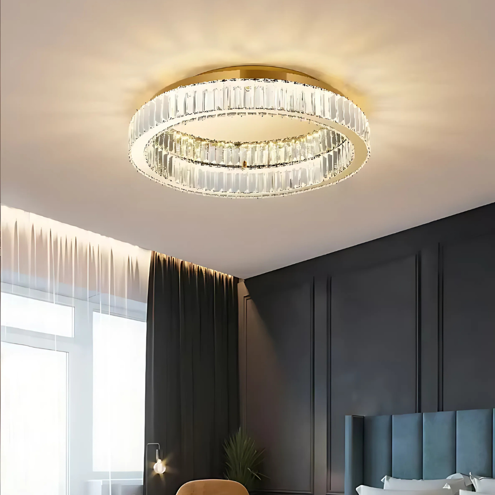 Кришталева Люстра Led Artlight 36W до 12 кв.м колір Золото 510578/50GD