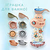 Іграшка для купання: кораблик на присосці з відерцями 1+8, дитяча розвиваюча іграшка для ванної, фото 10