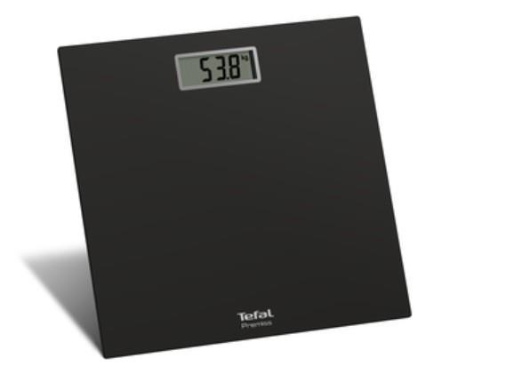 Ваги Tefal підлогові Premiss, 150кг, CR2032x1 в комплекті, скло, чорний
