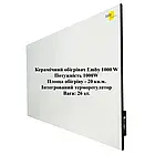 Інфрачервоний керамічний обігрівач Еmby 1000W із терморегулятором сучасний безпечний панельний обігрівач на 20 кв м, фото 4