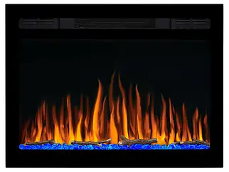 Електрокамін настінний / вбудовуваний ArtiFlame AF27WR з обігрівом і звуком горіння вогню