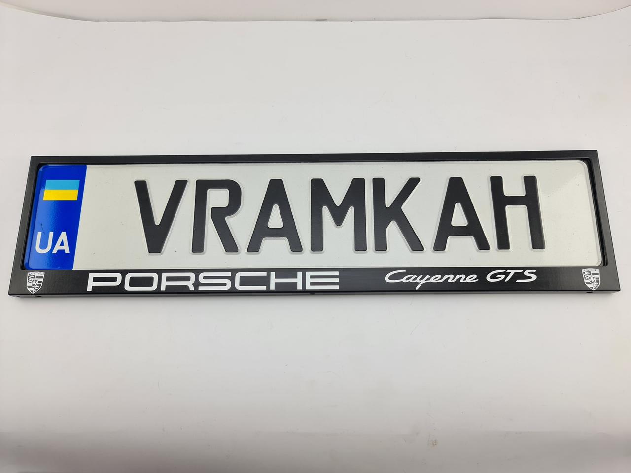 Номерна рамка для авто Porsche Cayenne GTS black
