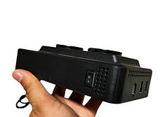 Інвертор перетворювач постійного струму Q-CC8200 300 Вт 12/220V 2 розетки 2 USB TypeC, фото 6
