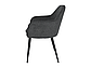 Стілець EMILY чорний каркас/графіт тк., фото 2