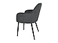 Стілець EMILY чорний каркас/графіт тк., фото 3
