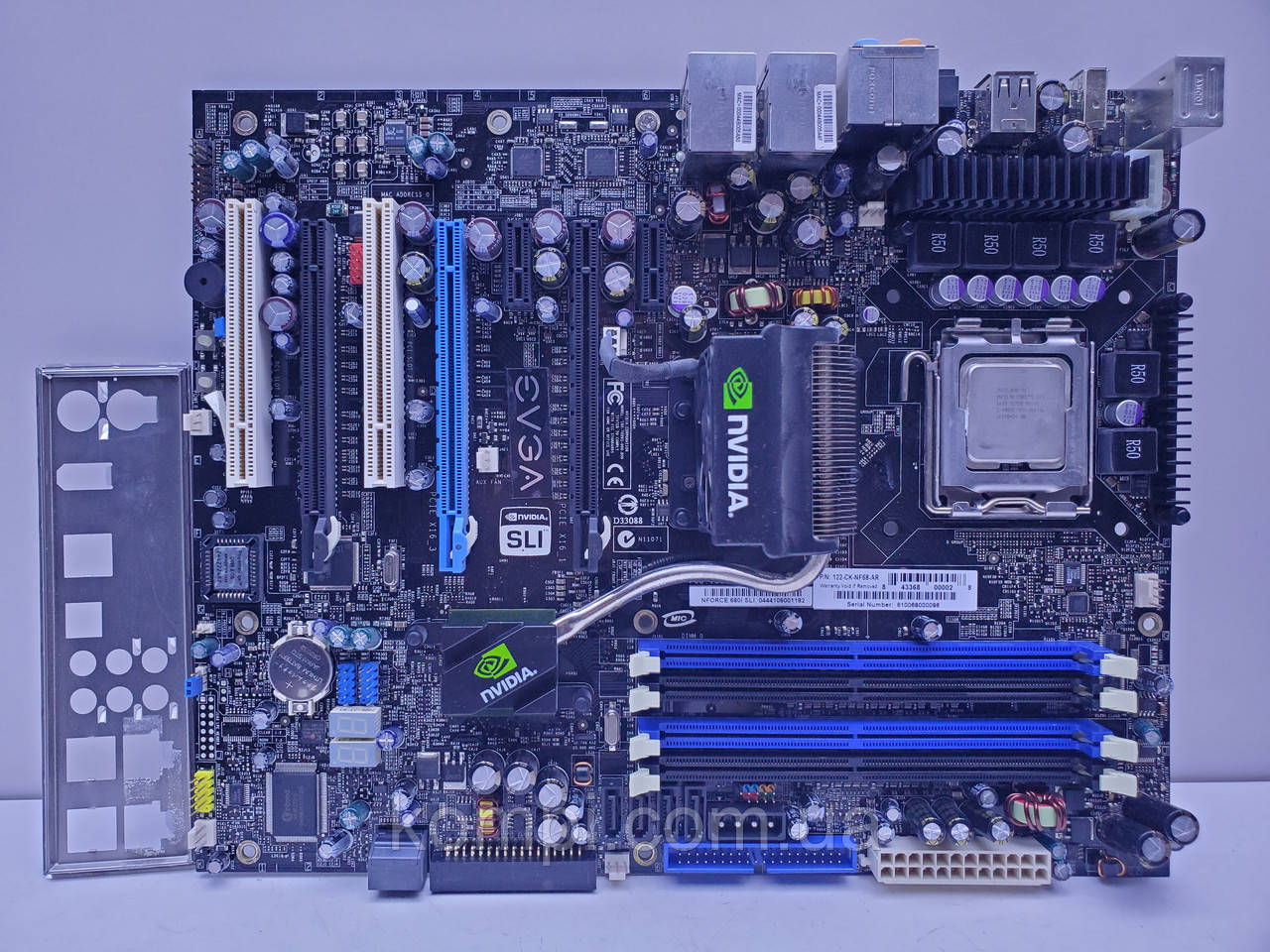 Материнська плата s775 EVGA NForce 680i SLI (Socket 775, DDR2, QUAD, б/у)