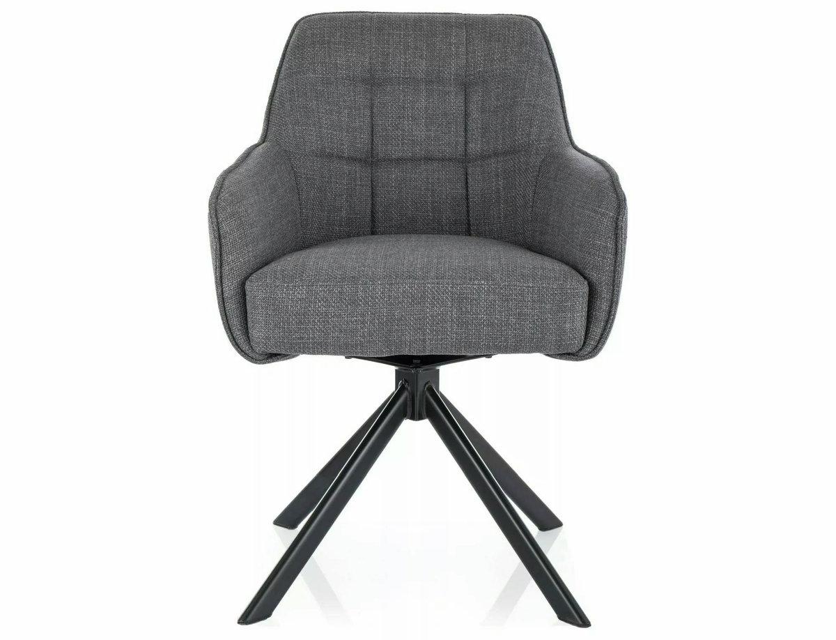 Стілець METRO BJORN чорний каркас/сірий 13, фото 1
