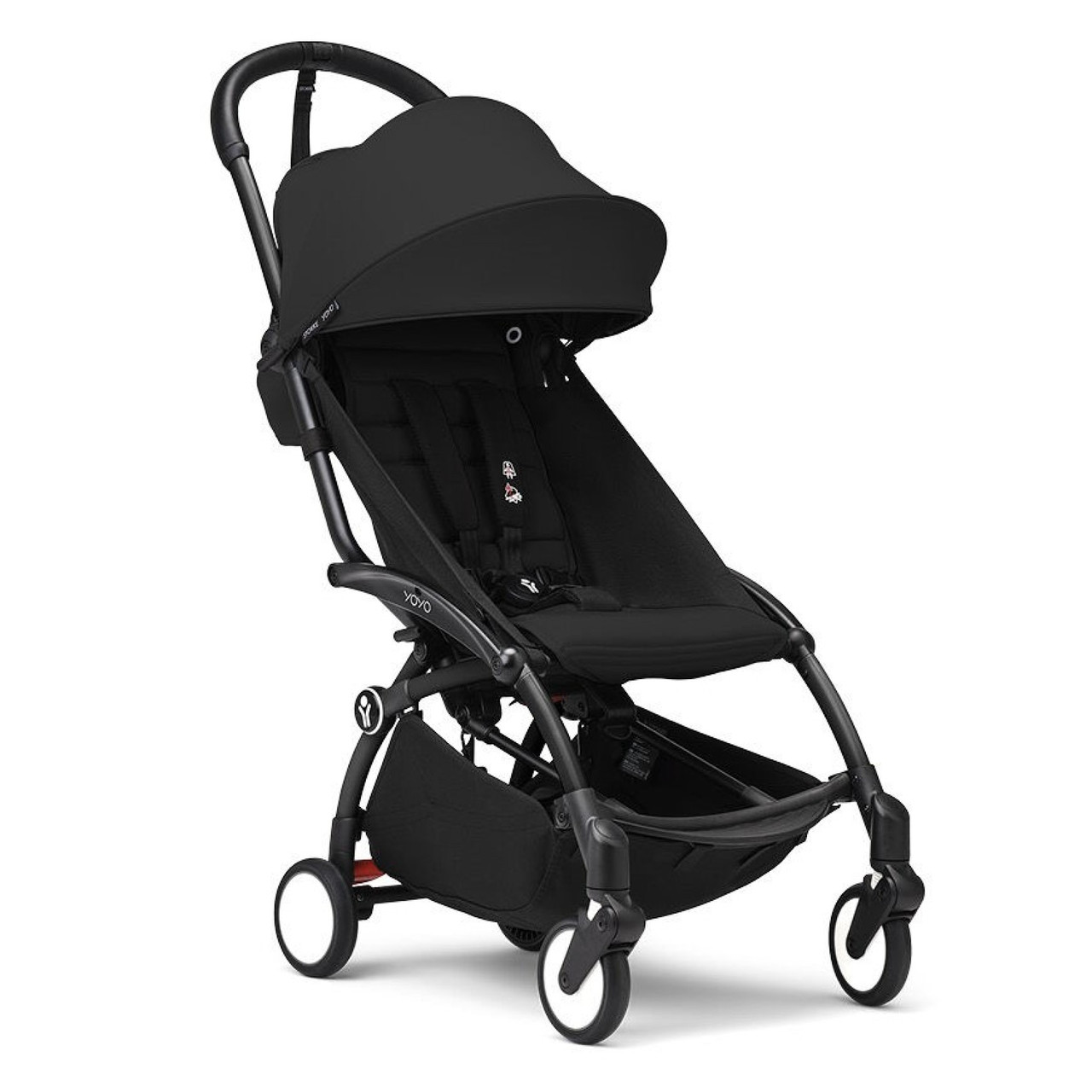 Stokke - Прогулянкова коляска YOYO³, колір Black на чорному шасі
