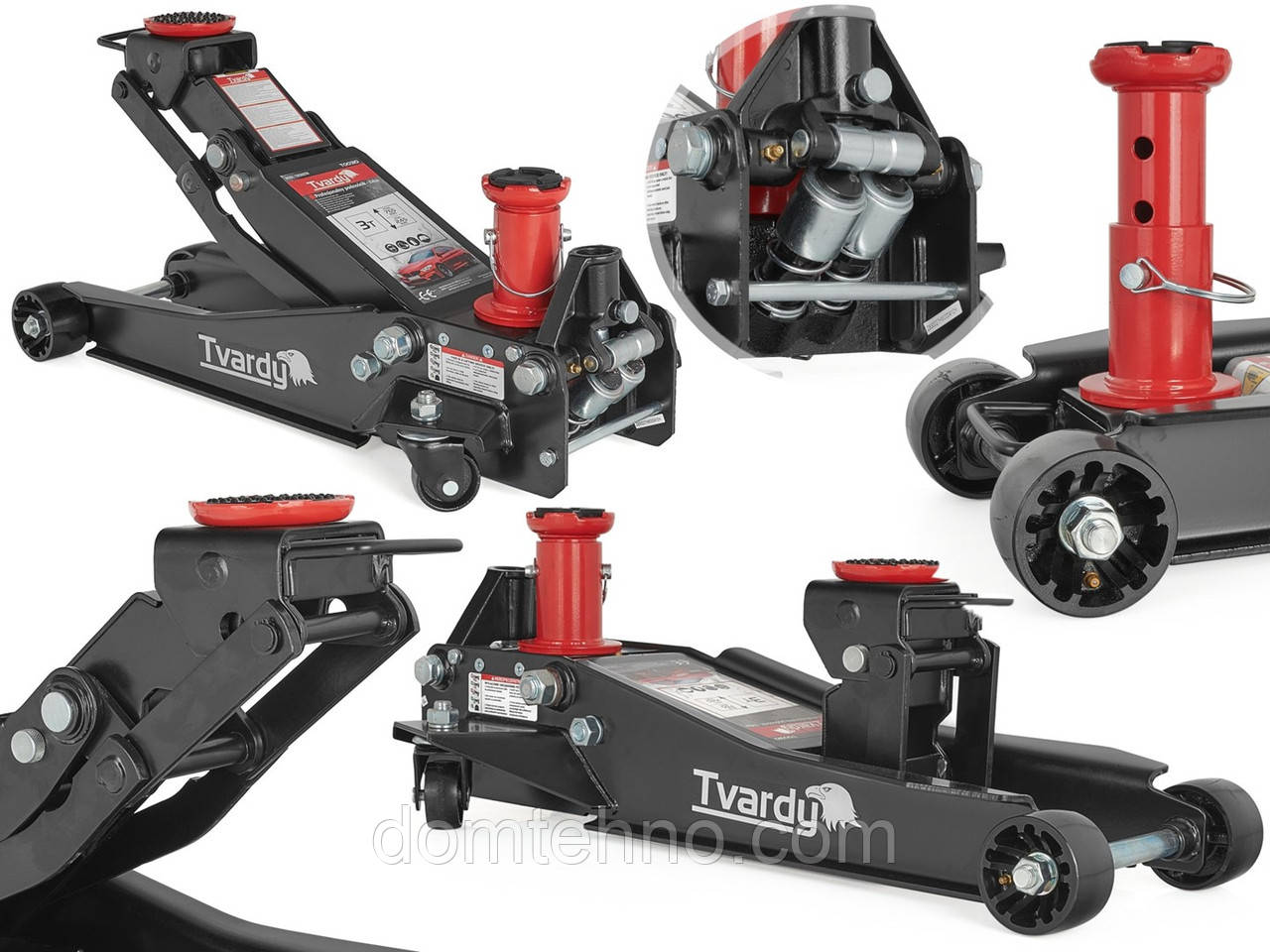 Професійний низькопрофільний гідравлічний автопідйомник, домкрат 3Т 44.4кг 9.8-77см T00310