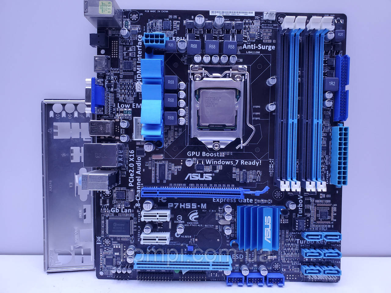 Материнська плата s1156 ASUS P7H55-M (Socket 1156,+i5 750, DDR3, б/у)