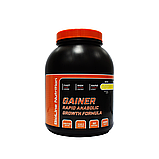 Мас-набір RAPID ANABOLIC GAINER (ГЕЙНЕР) 3 КГ БАНАН GROWTH FORMULA CREATINE, VITAMINE A, C + ШЕЙКЕР, фото 3