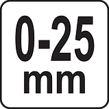 Мікрометр Електронний МК 0 25 YATO (YT-72305), фото 4