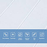 Самоклеючі 3D панелі для стін білі 70х70 см рельєфне покриття з поліпропілену цегла декоративне оформлення інтер'єру, фото 4