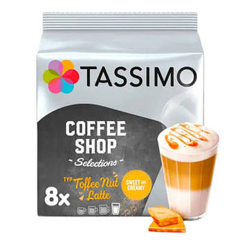Кава в капсулах Tassimo Toffee Nut Latte, 8 шт.