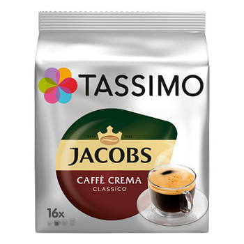 Кава в капсулах Tassimo Jacobs Caffe Crema Classico, 16 шт.