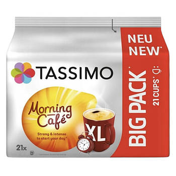 Кава в капсулах Tassimo Morning Cafe Strong & Intense XL, 21 шт.
