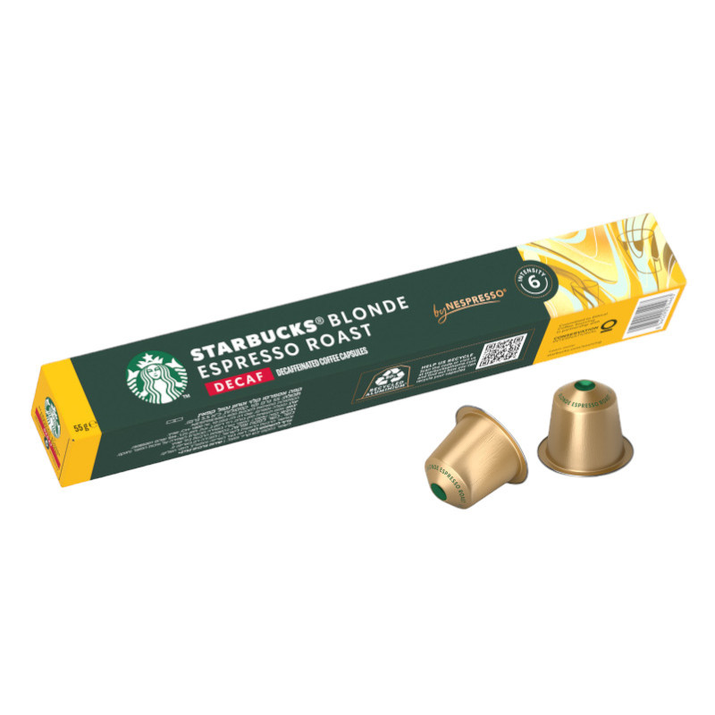 Кава в капсулах Starbucks Nespresso Blonde Espresso Roast Decaf (10 шт.), фото 1