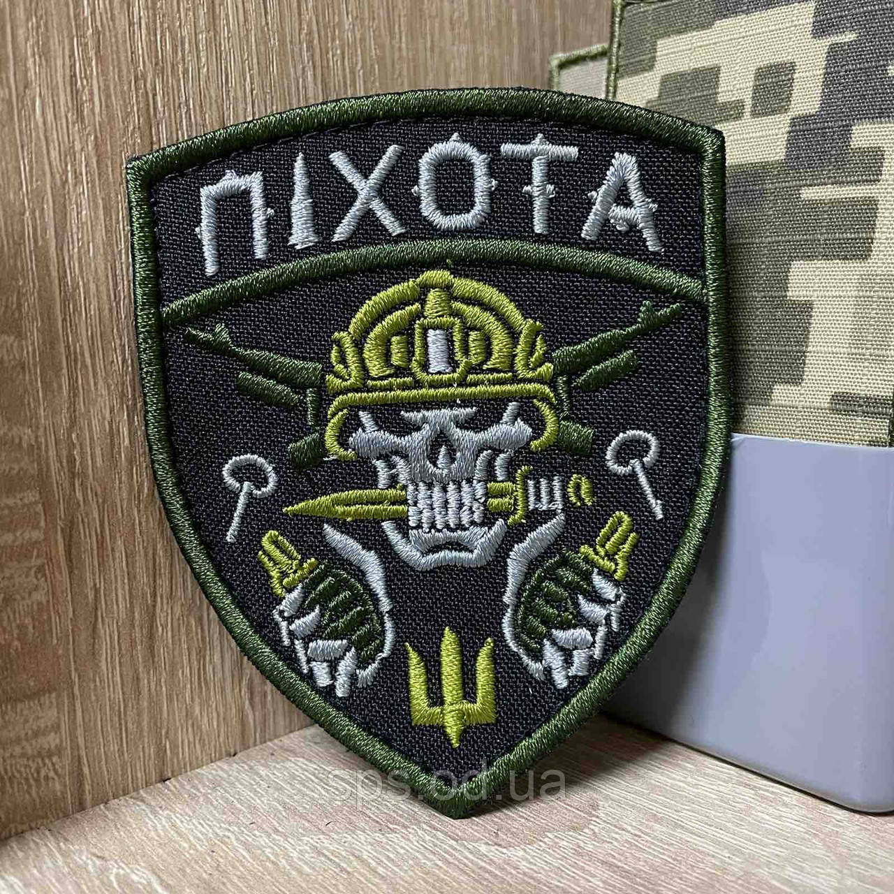 №432 Шеврон «ПІХОТА» 9*7,5 см