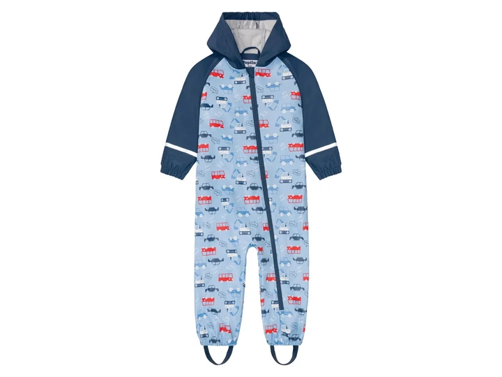 Комбінезон дощовик синий Транспорт Lupilu 74-80см, фото 1