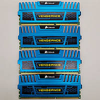 Комплект оперативної пам'яті Corsair DDR3 16Gb (4x4Gb) 1600MHz PC3-12800U 2R8 CL9 (CMZ8GX3M2A1600C9B) Б/В