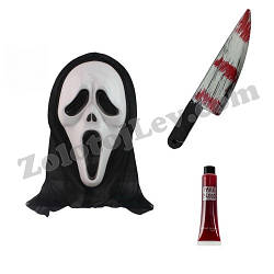 Набір Крик маска ніж кров