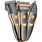 Електробритва триммер 3в1 Geemy GM 595 / Набір для стрижки волосся / Тример для бороди, фото 2