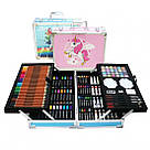 Набір для малювання у валізі 145 предметів / Дитячий набір для творчості / Набір дитячий для малювання, фото 2
